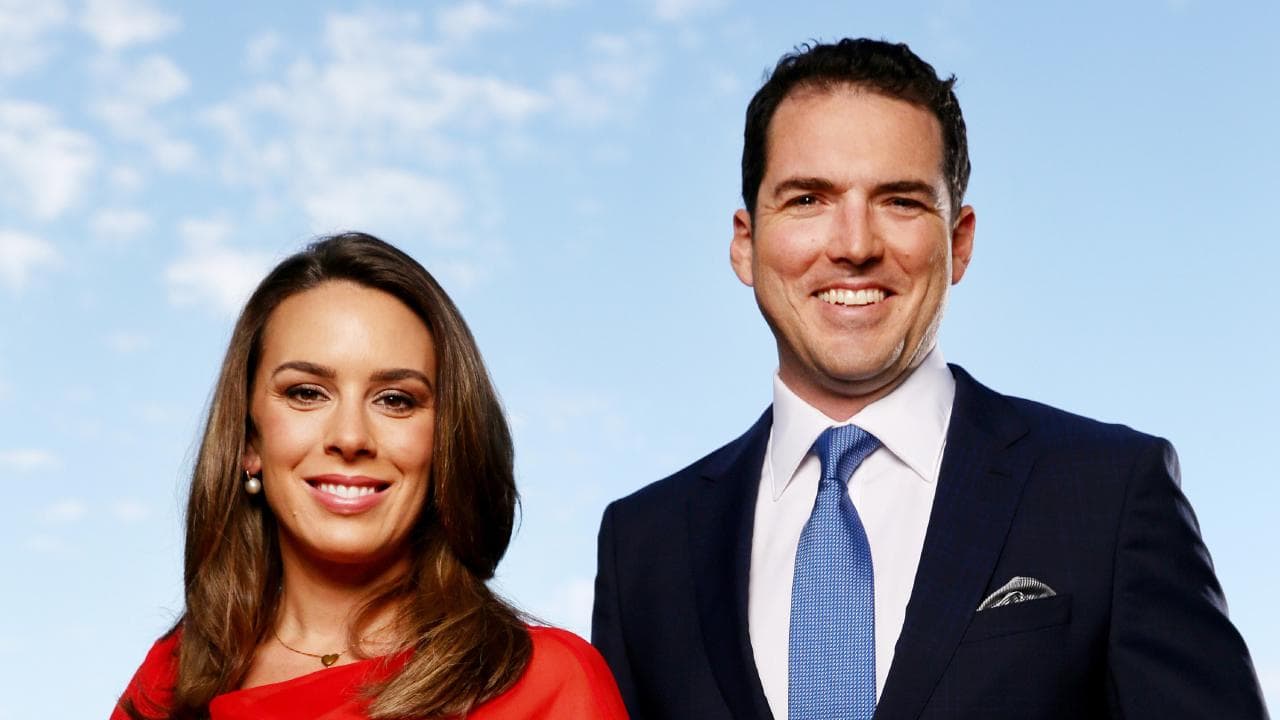 Peter Stefanovic and Laura Jayes host First Edition on Sky News PHOTO: The Daily Telegraph