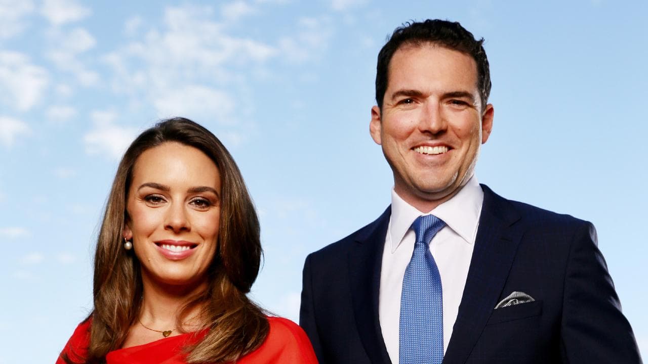   Peter Stefanovic  and  Laura Jayes  host  First Edition  on Sky News  PHOTO: The Daily Telegraph 