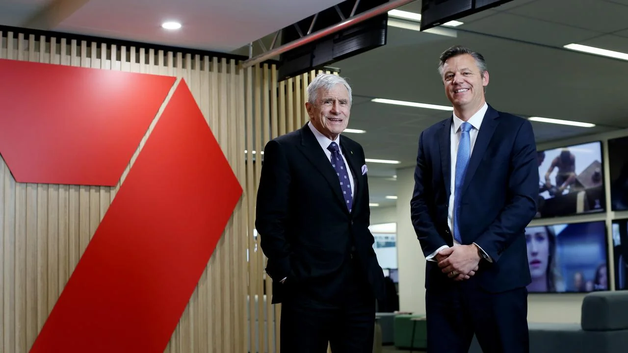 Kerry Stokes and new CEO James Warburton
