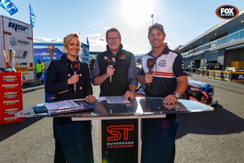   Jess Yates, Mark Skaife and Craig Lowndes  image - Fox Sports 