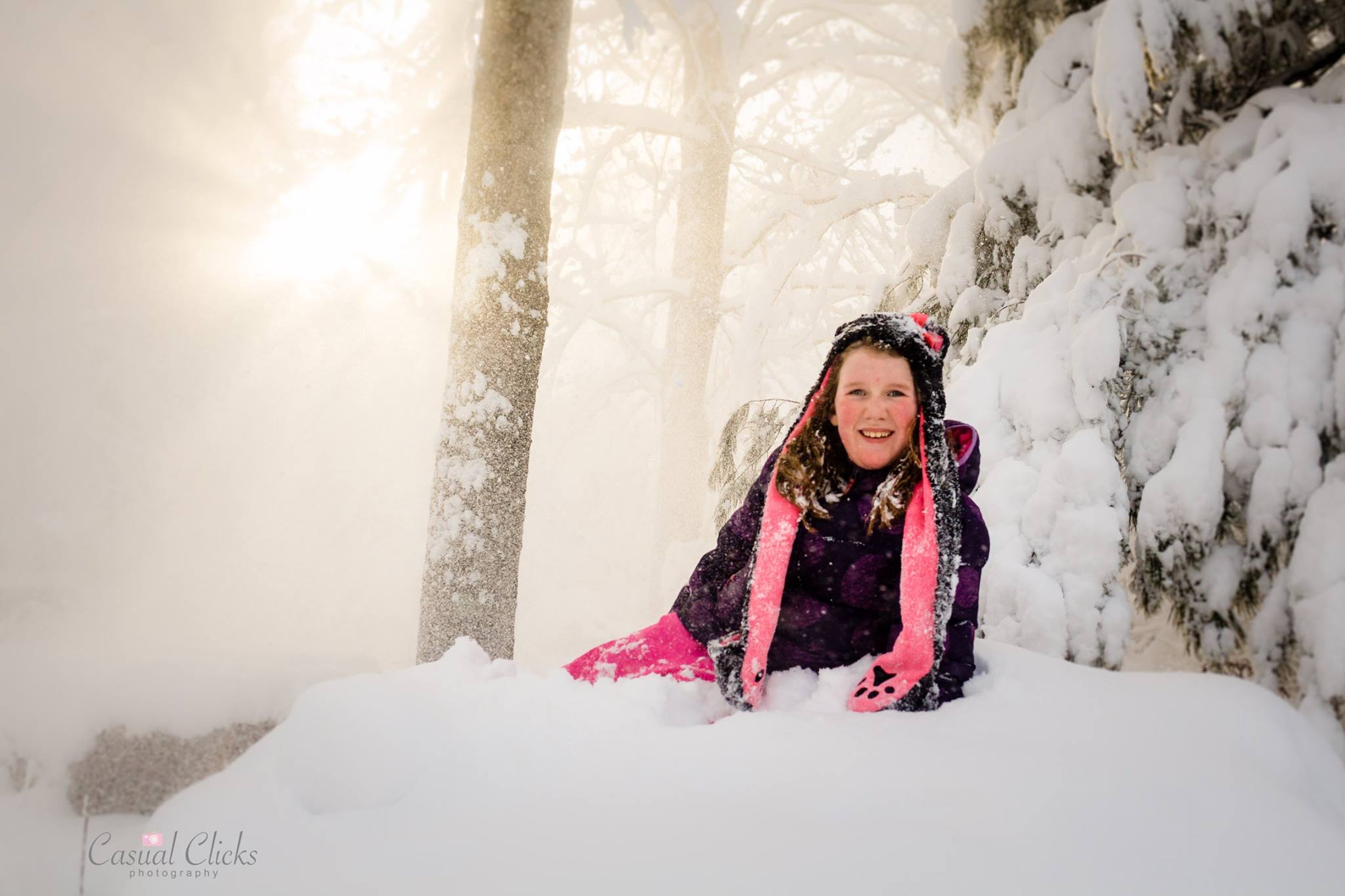 {love} My daughter is in love with playing in the snow, and we finally got a good storm! April Malo