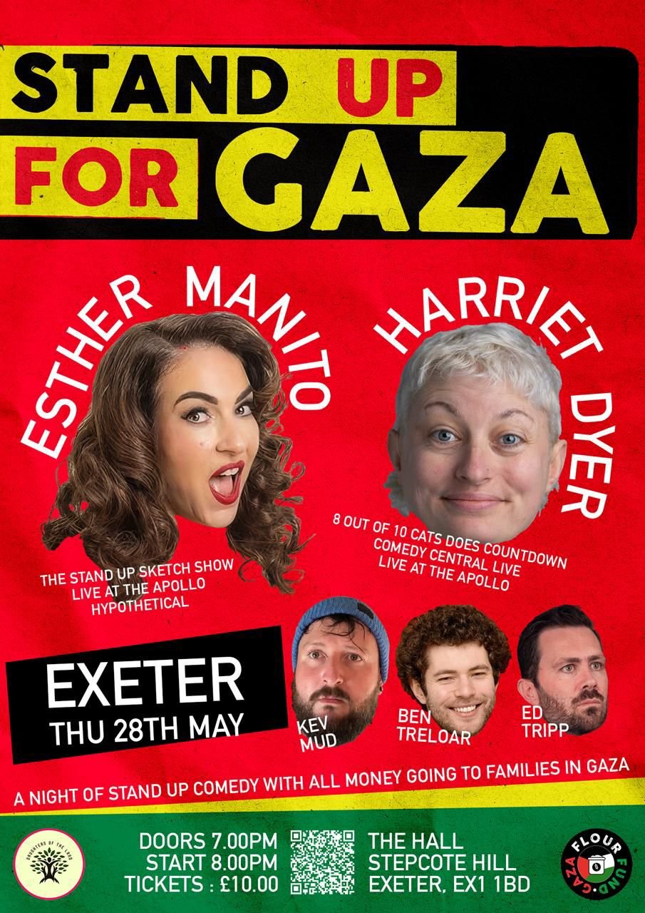 Stand Up for Gaza Comes to Exeter: A Night of Comedy and Solidarity