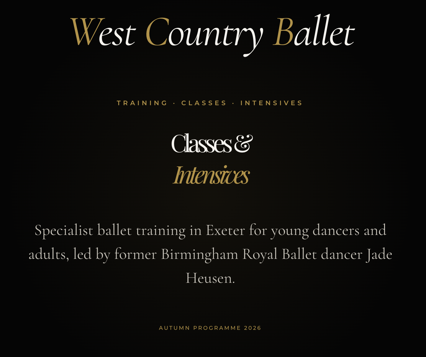 West Country Ballet - Sunday classes 
