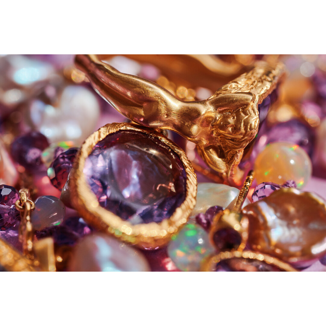 Amethyst Maiden ring in 18k yellow gold ​​​​​​​​
​​​​​​​​
For enquires please email us at sales@jadejagger.com