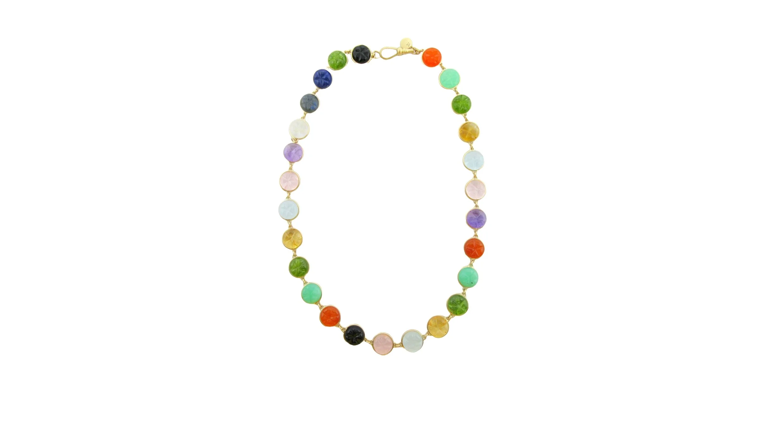 MULTI-STONE PEYOTE NECKLACE