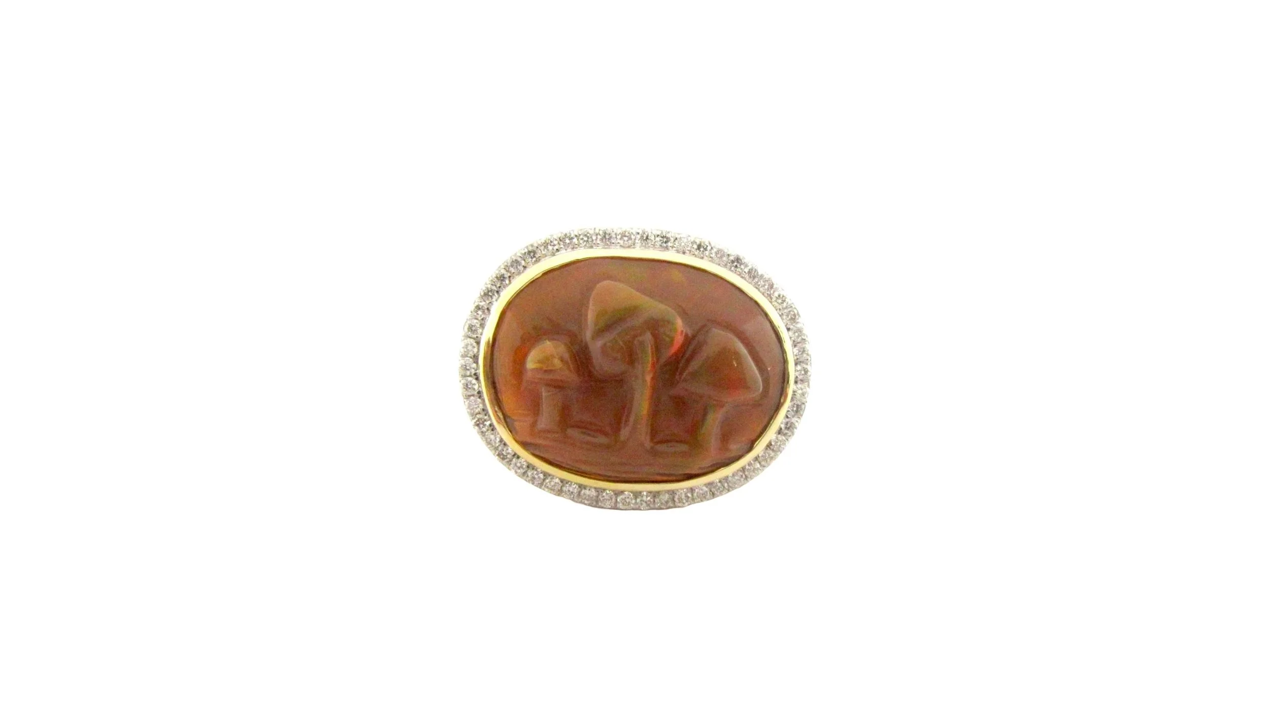 OPAL MUSHROOM RING