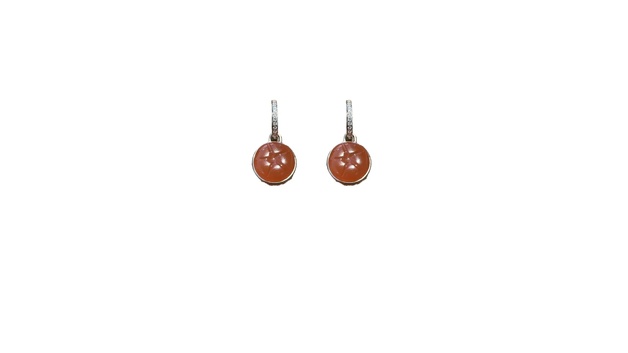 CARNELIAN PEYOTE EARRINGS