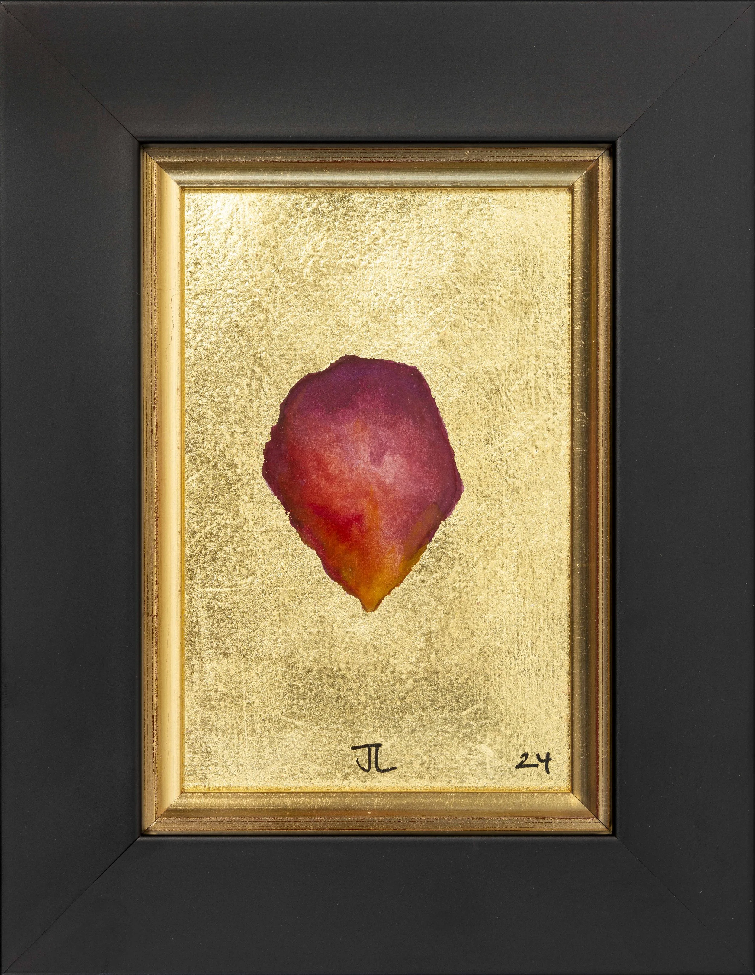 Gold Frame Petal Painting N0.1