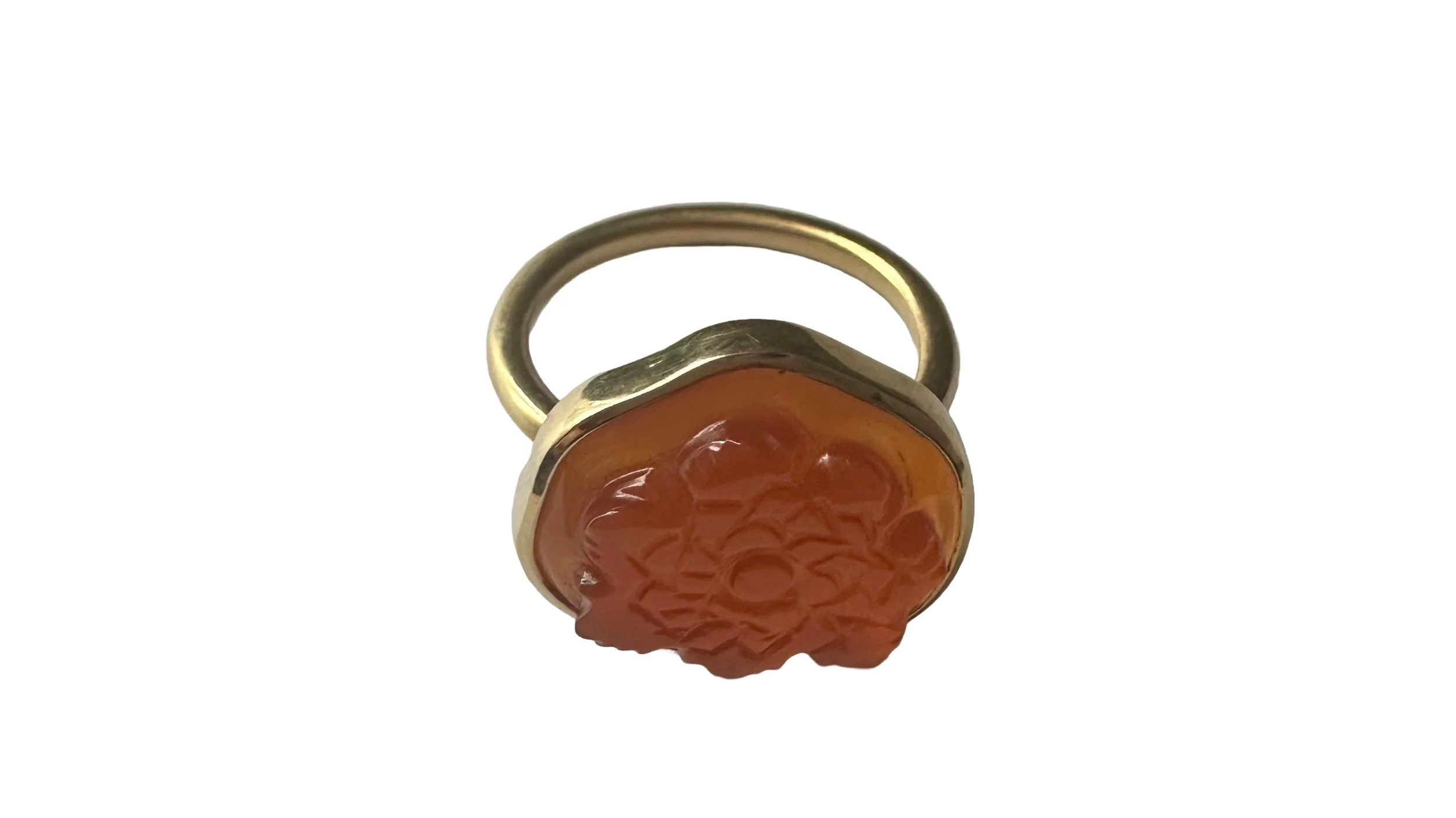 CARNELIAN AYAHUASCA RING