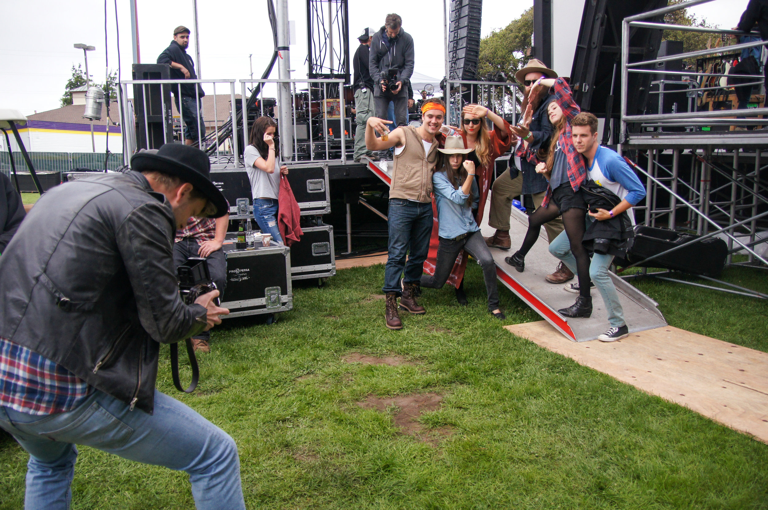 Haim and members of Mumford & Sons | Monterey, Calif.