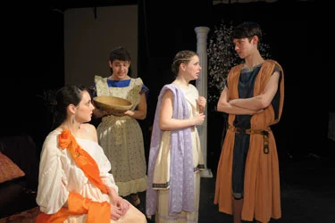 Angela Travinso (Venus), Christian Leadley (Paphos), Lauren Devine (Galatea) and Chris Dwan (Pygmalion)