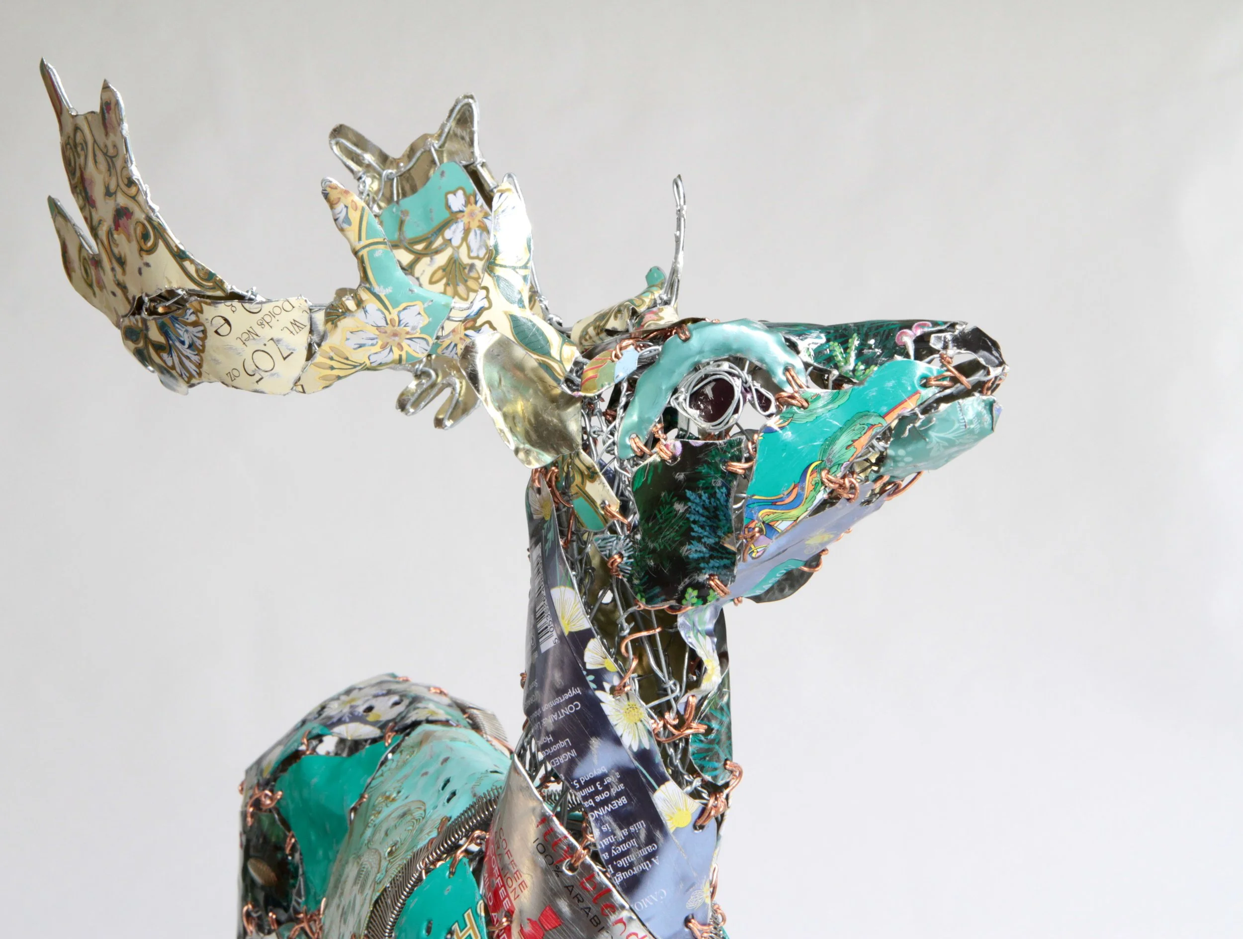 Turquoise Fallow Stag detail