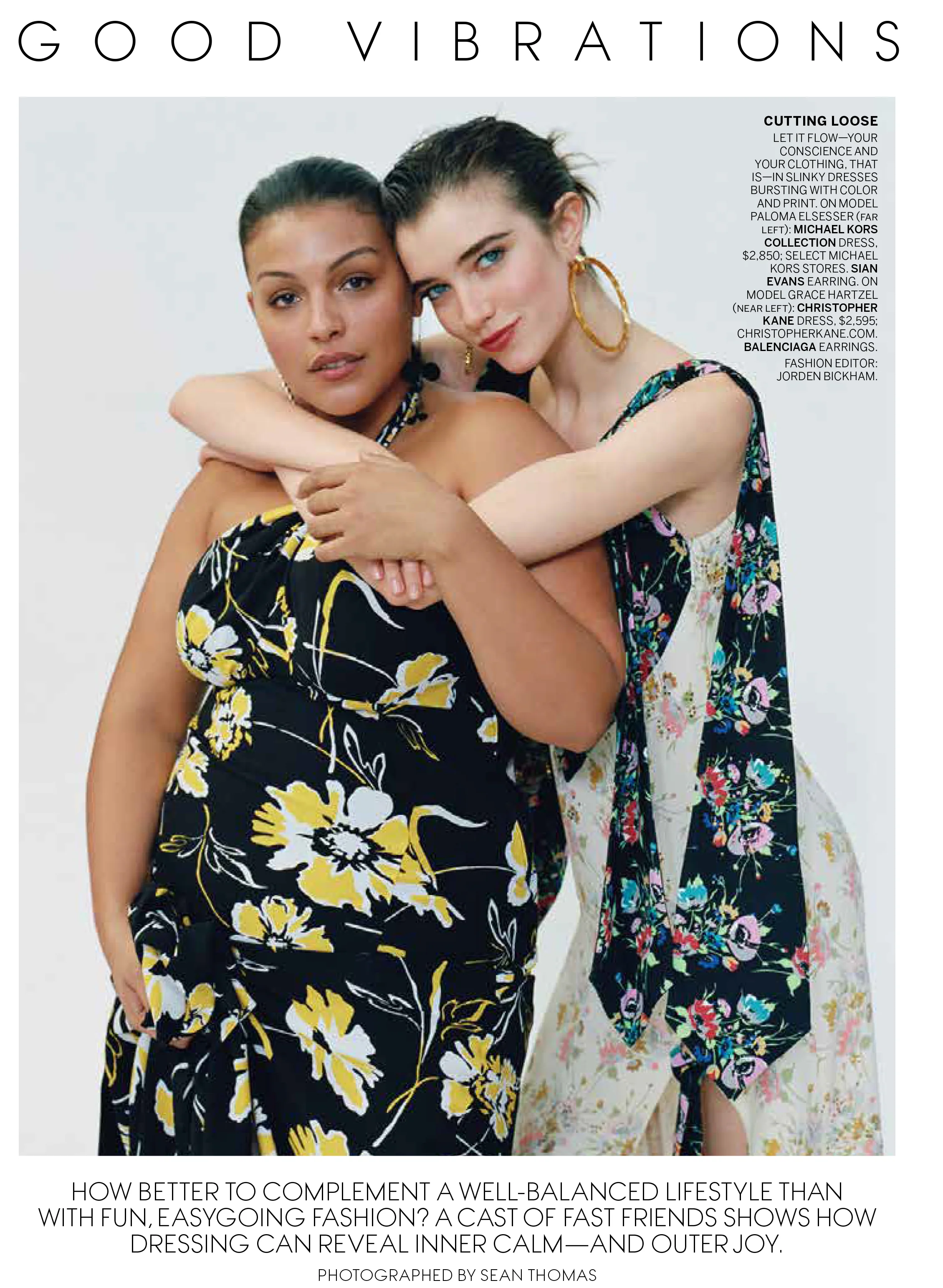 Botany, Pinnate earrings: Vogue USA January 2018