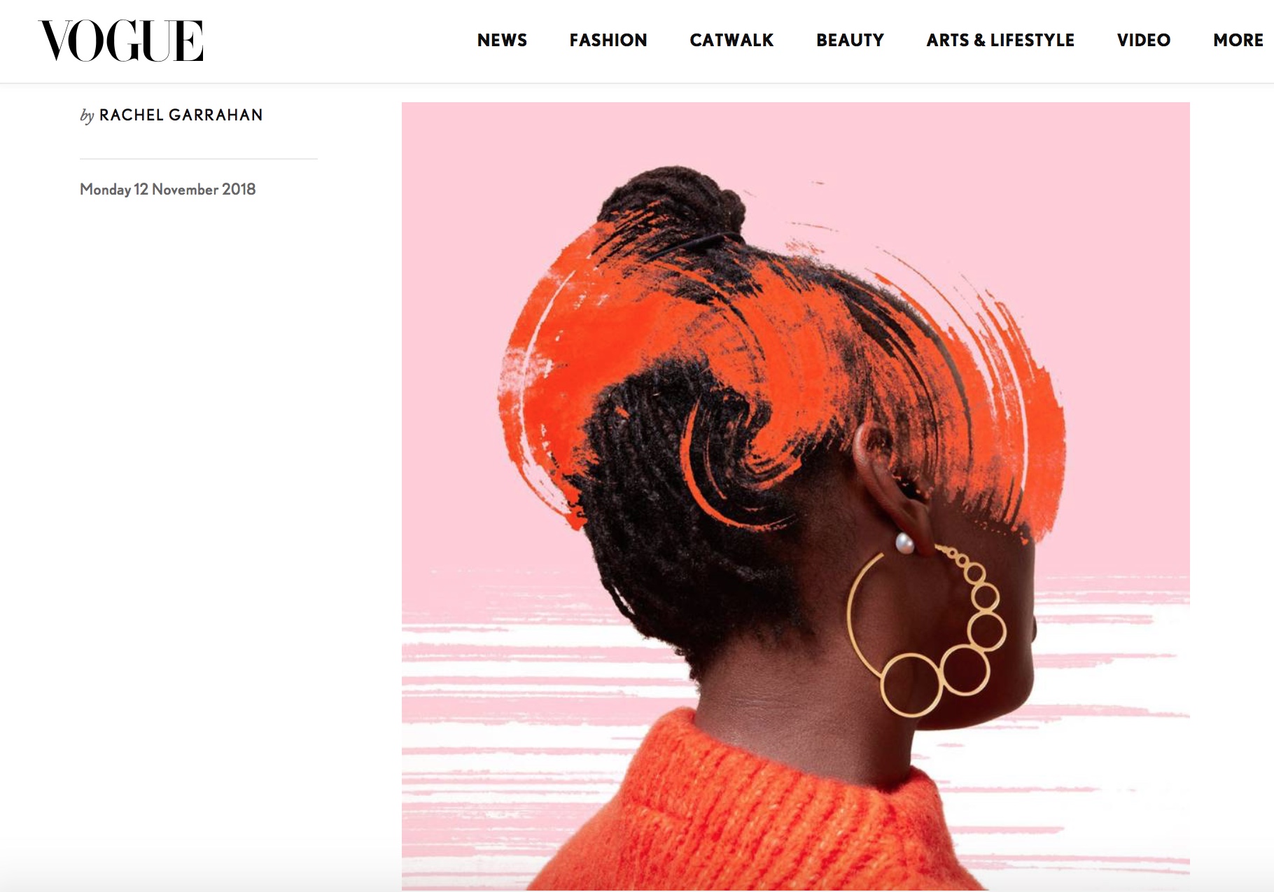 Bubble Earrings: Vogue, November 2018, Motley London & Sian Evans collaboration. Read the article here