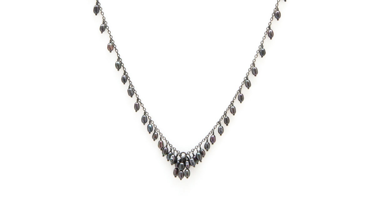 beaded pearl necklace