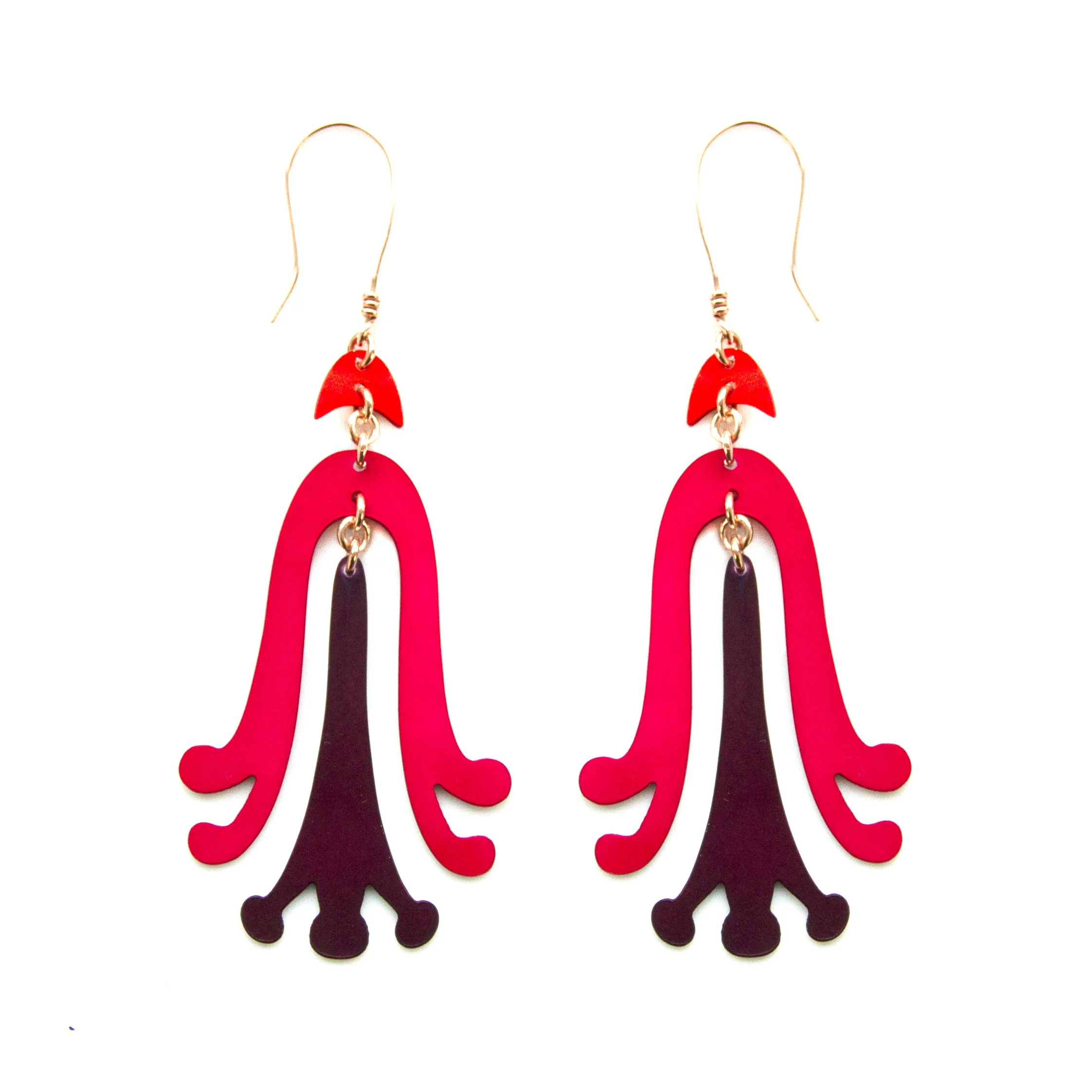 floral inspired earrings