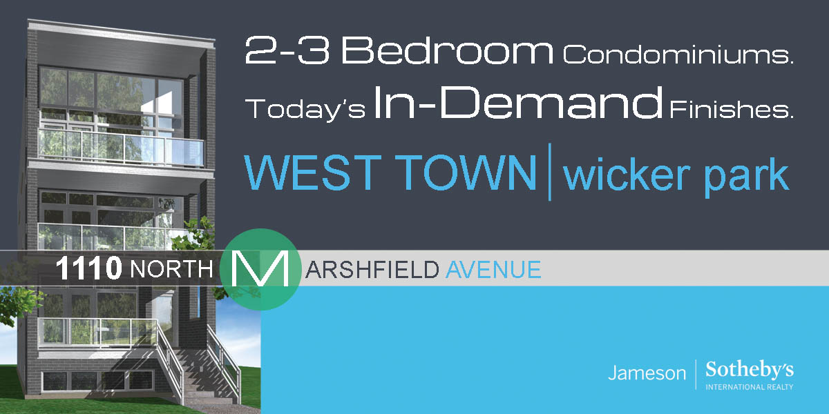 new construction condos in west town located at 1110 north marshfield ave, chicago.