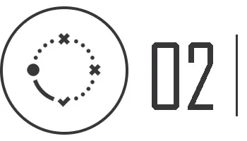 the number 2 with an action item