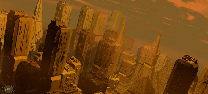 Animation Still: 'City flythrough' created in 3D Studio Max '97