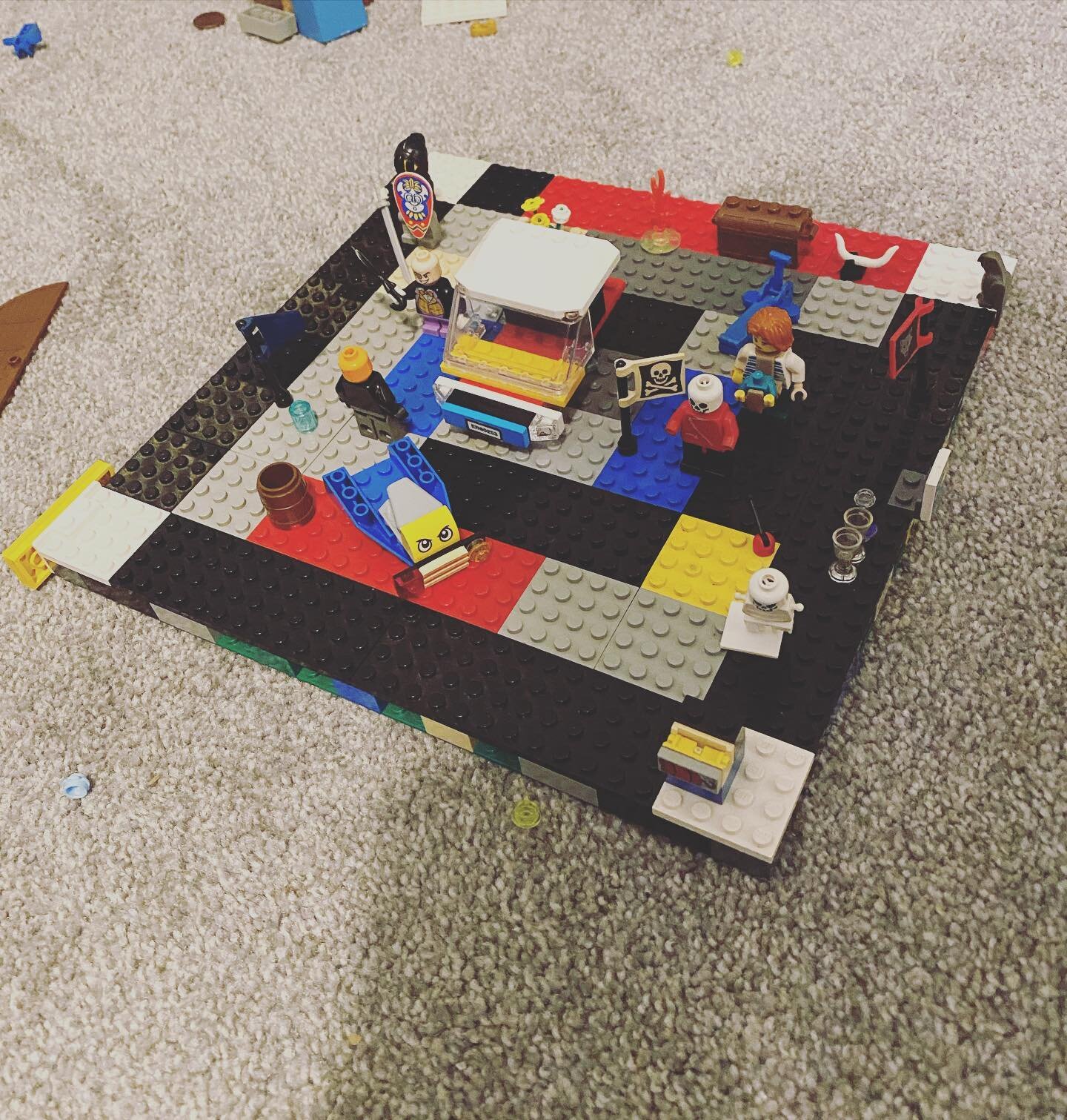 When your son co-ops your MILS Base prototype for his own unique creation. Gearing up for #avengerstower2022 #legosareforadultstoo #lego #legomoc