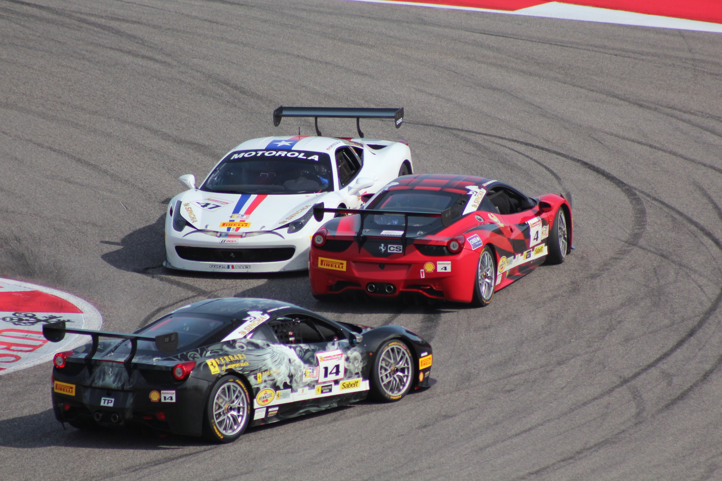  Ferrari Challenge chaos at Turn 1.&nbsp; 