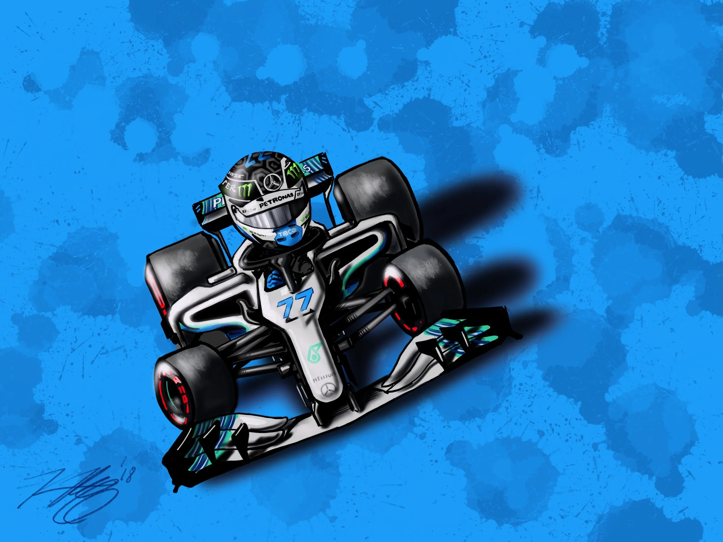 Bottas Cartoon
