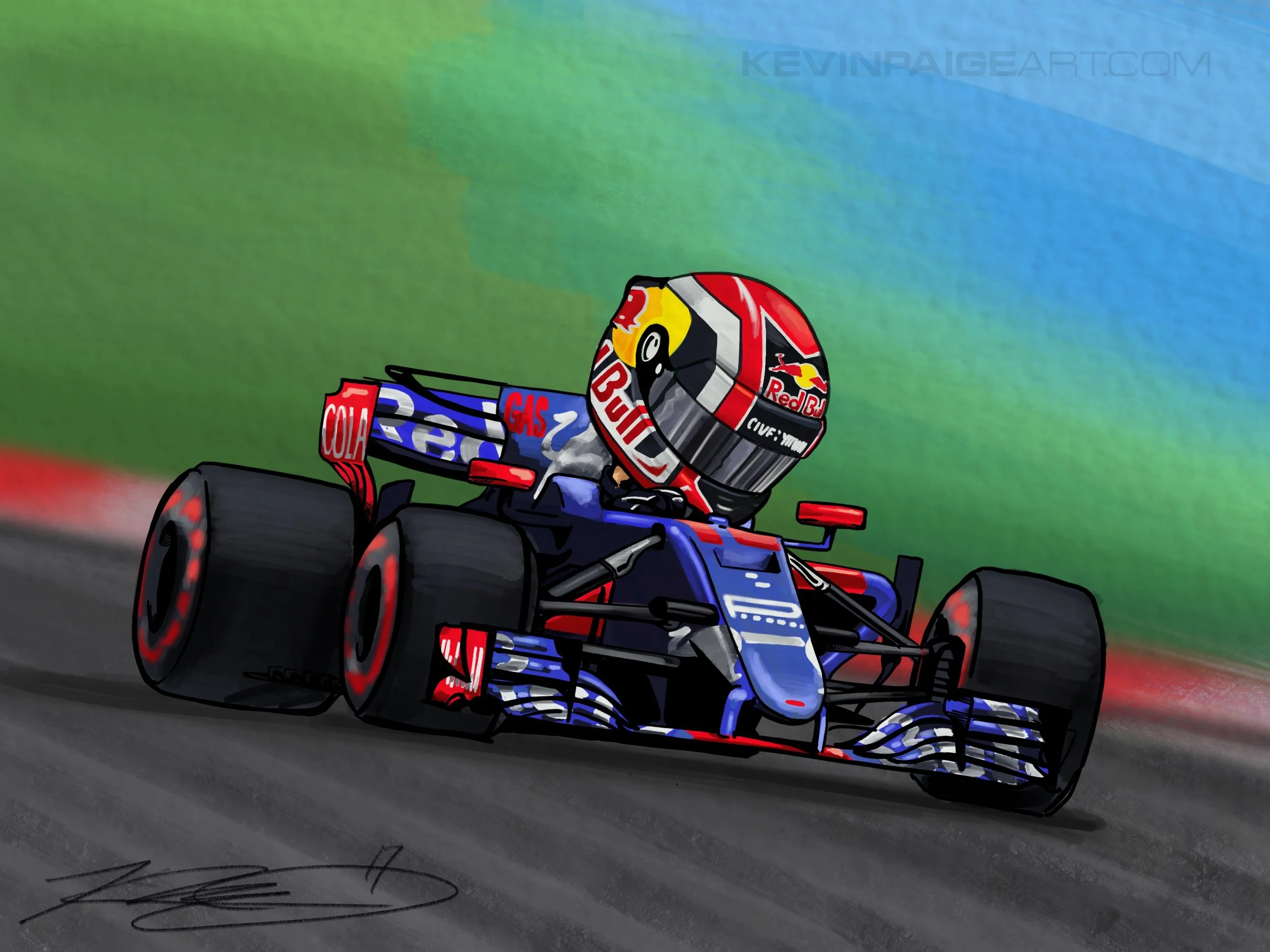 Gasly Cartoon