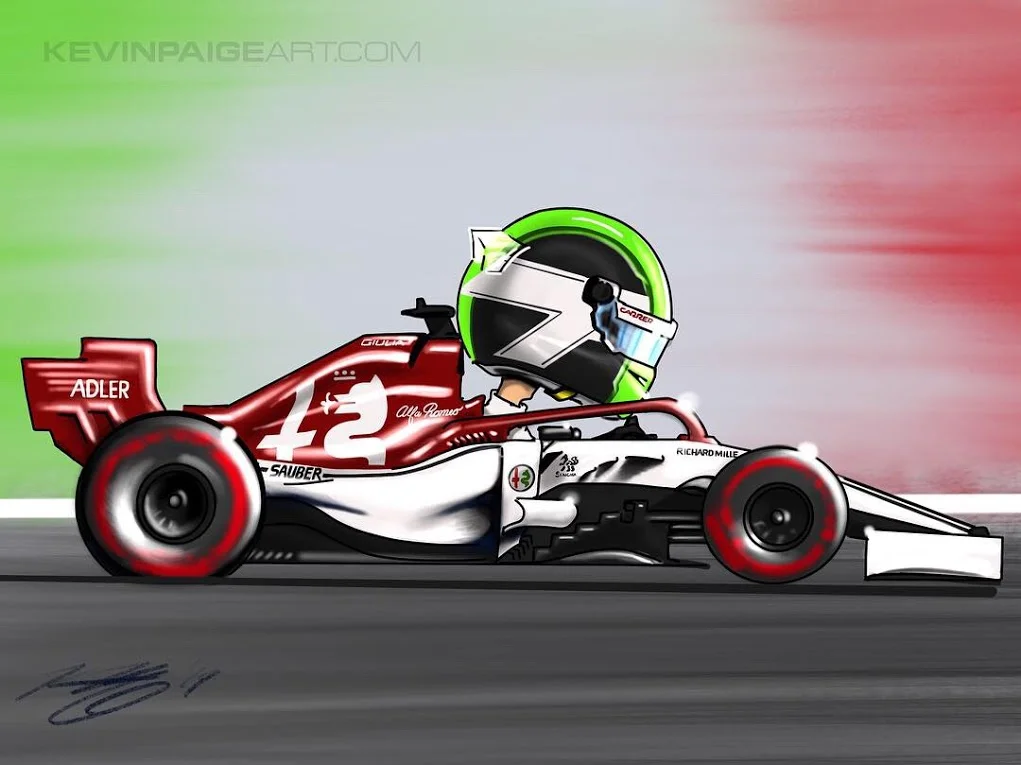 Giovinazzi Cartoon 2019