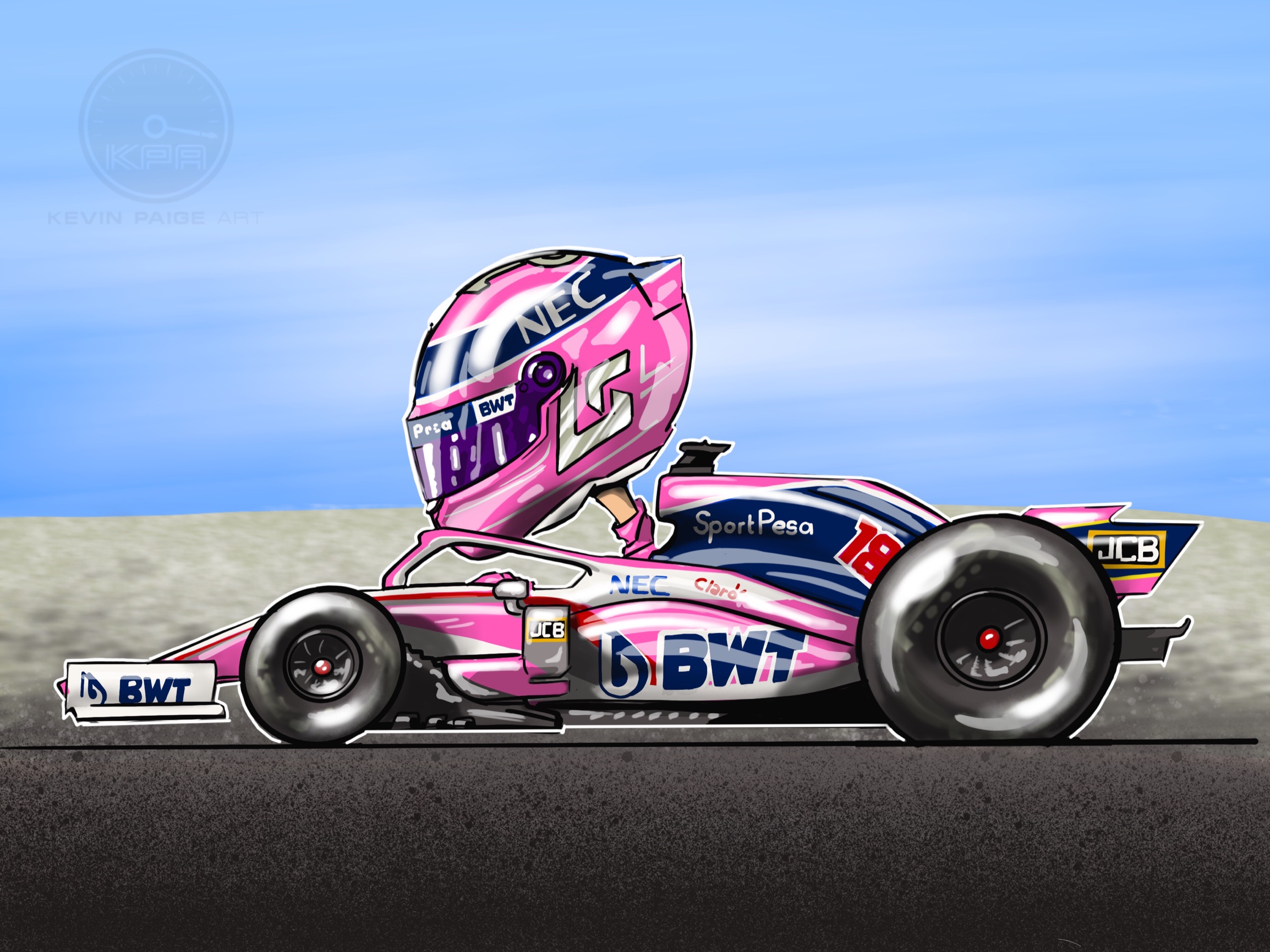 Lance Stroll Cartoon 2019