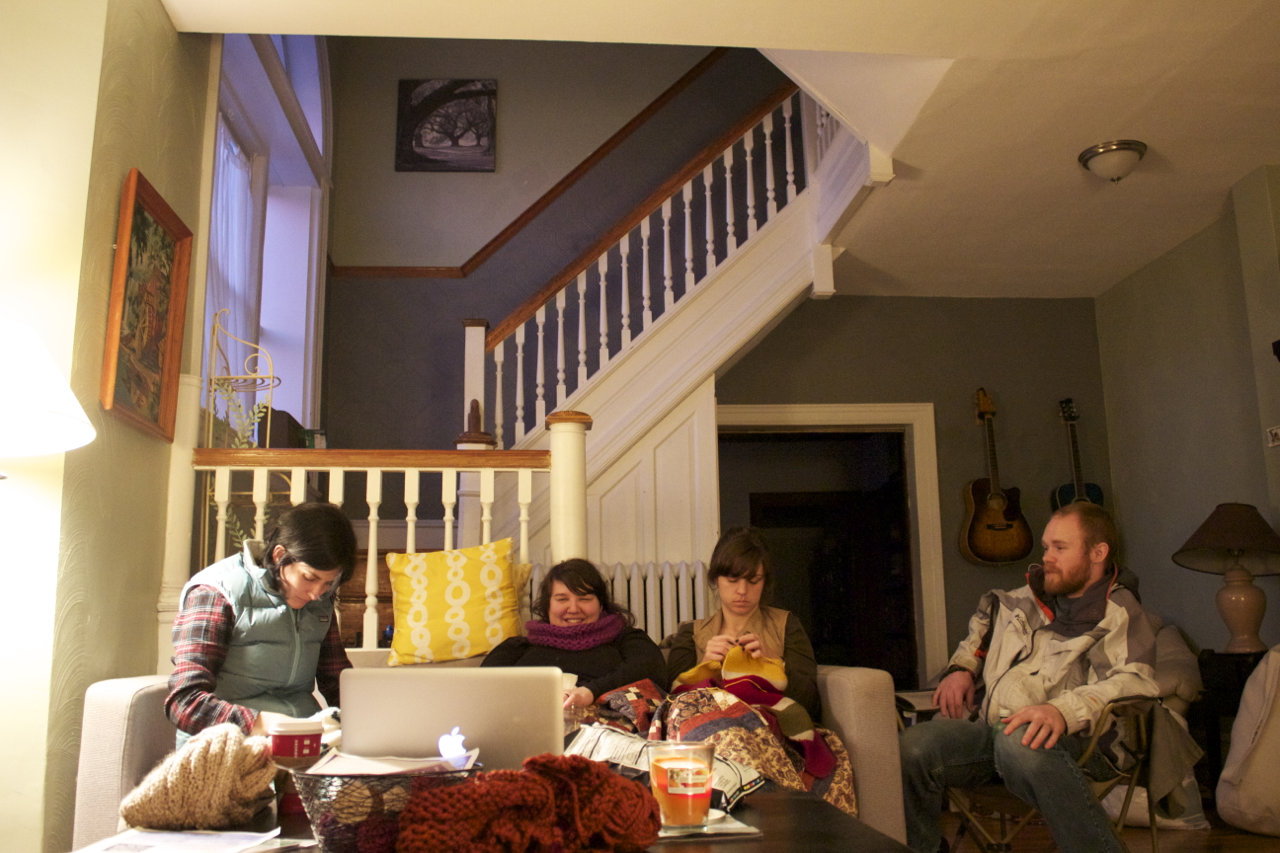 Sunday night at the Spruce House.