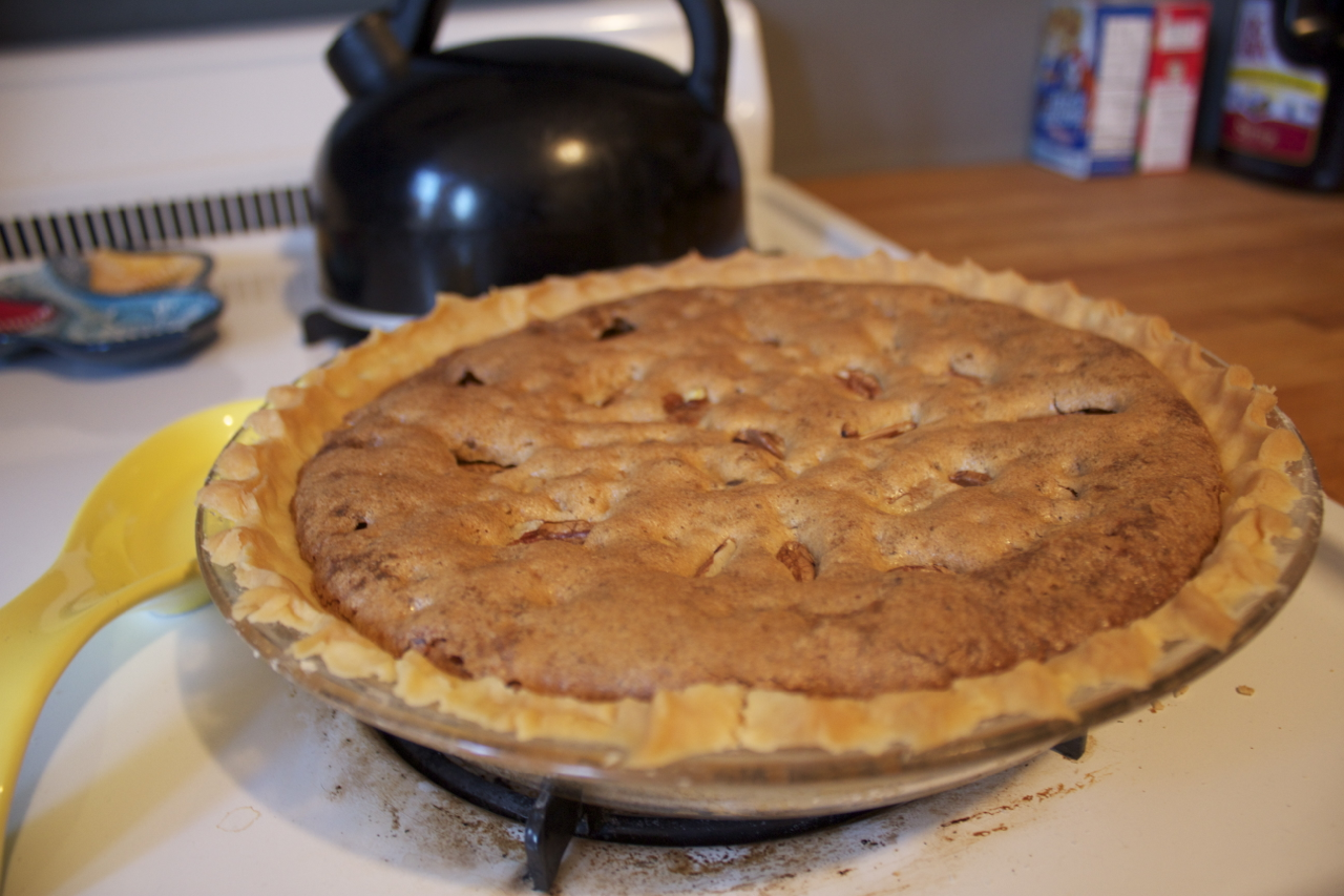 Pecan pie made with pecans from the farm !