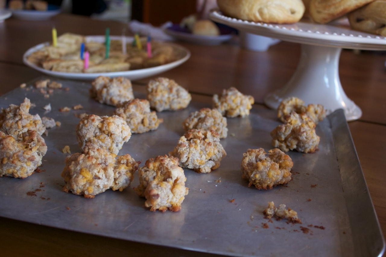 And the sausage balls we ate to celebrate. Yum.