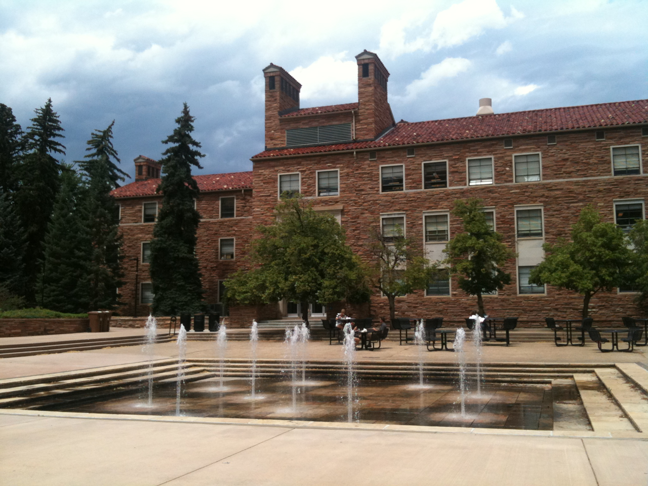 Dalton Trumbo Fountain Court at my alma mater, CU-Boulder