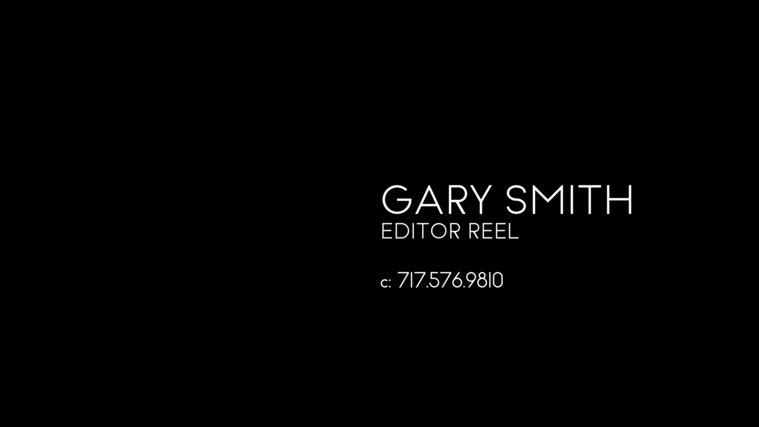 GARY SMITH: DEMO REEL