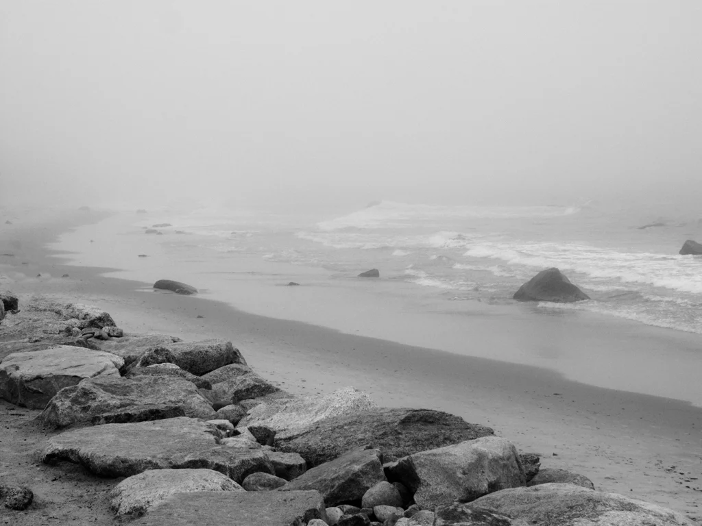 Squibnocket in Fog (BW)