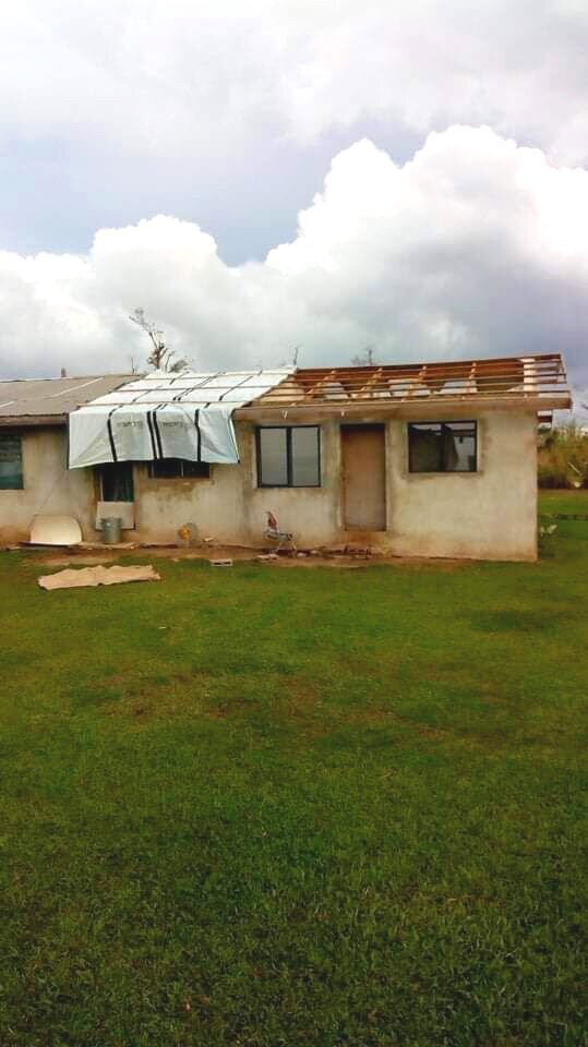  Mrs. Beatreace's home destroyed by tropical cyclone, Harold at Bannan area on the Island of Santo 