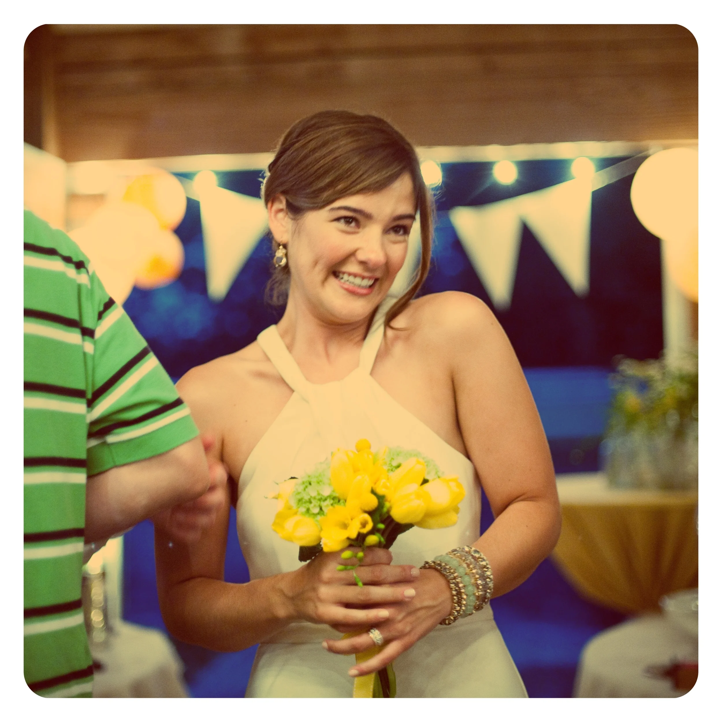 A candid shot from Lorin's wedding.