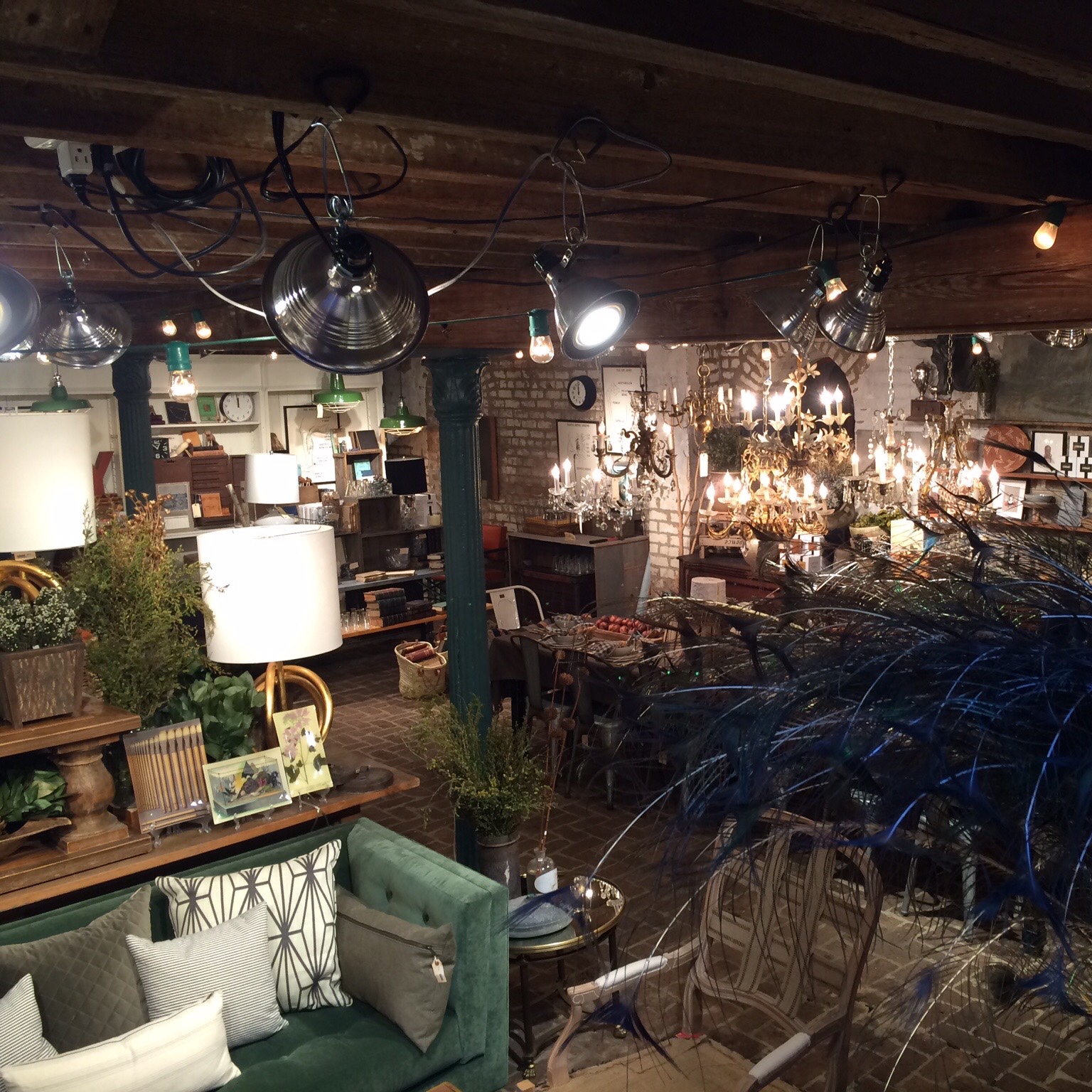 A bird's eye view of the basement at The Paris Market. This was my favorite store when I visited 7 years ago and it's still my favorite today. Lovely!