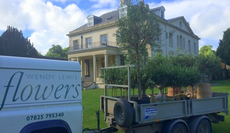 ...and then it was all over, so we headed back to the venue with a trailer to scoop up those lovely Olive Trees.