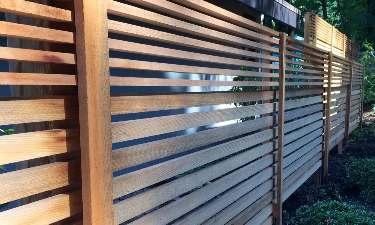  Screens help soften the garage wall while adding a visual element that fits the Japanese aesthetic. 