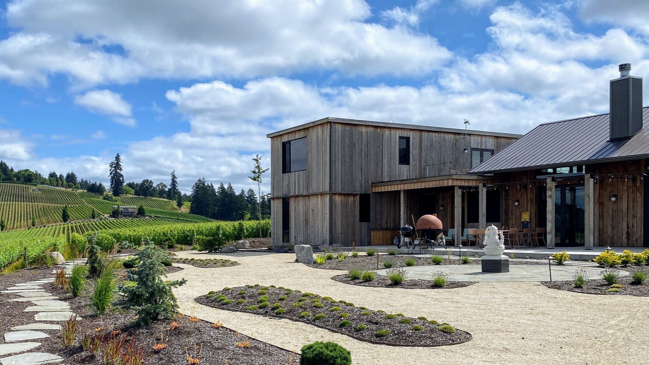  Wine country modern design build landscape project 
