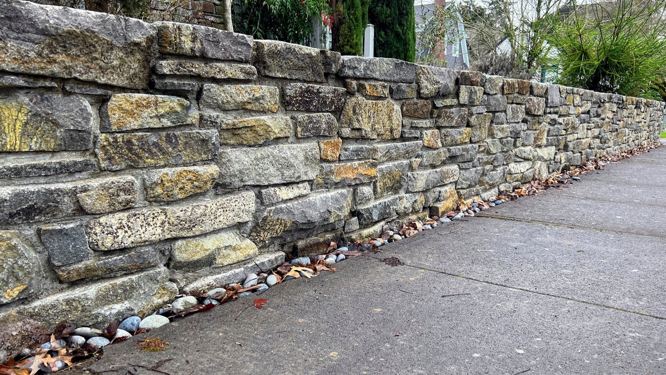 Stone wall in Alameda