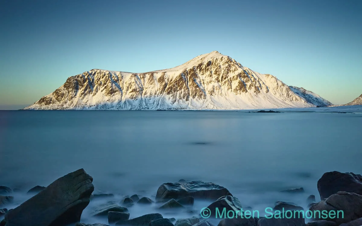 Hustinden, long exposure