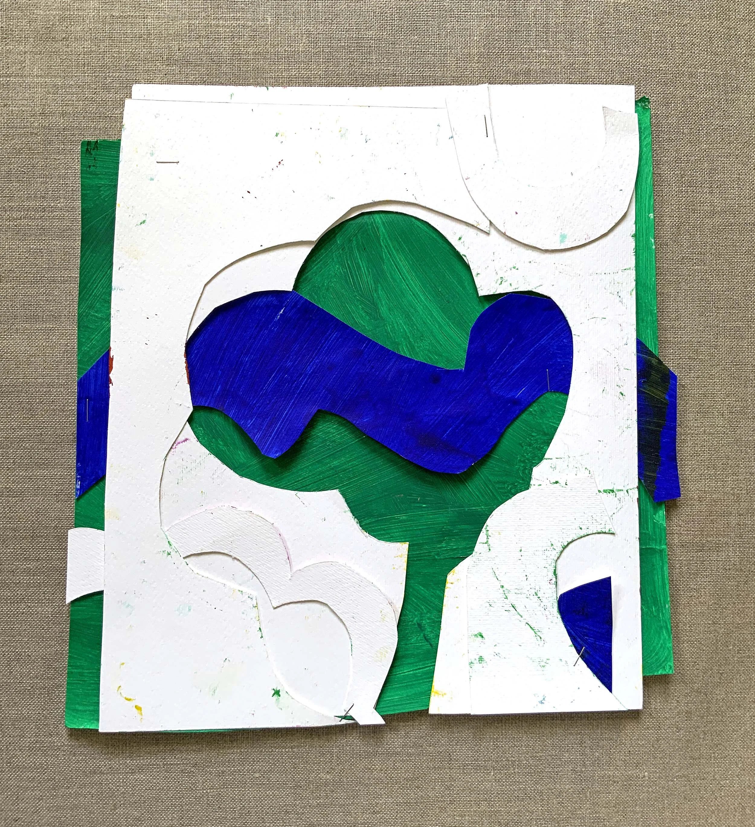  Found papers and staples  36 x 34 cm 