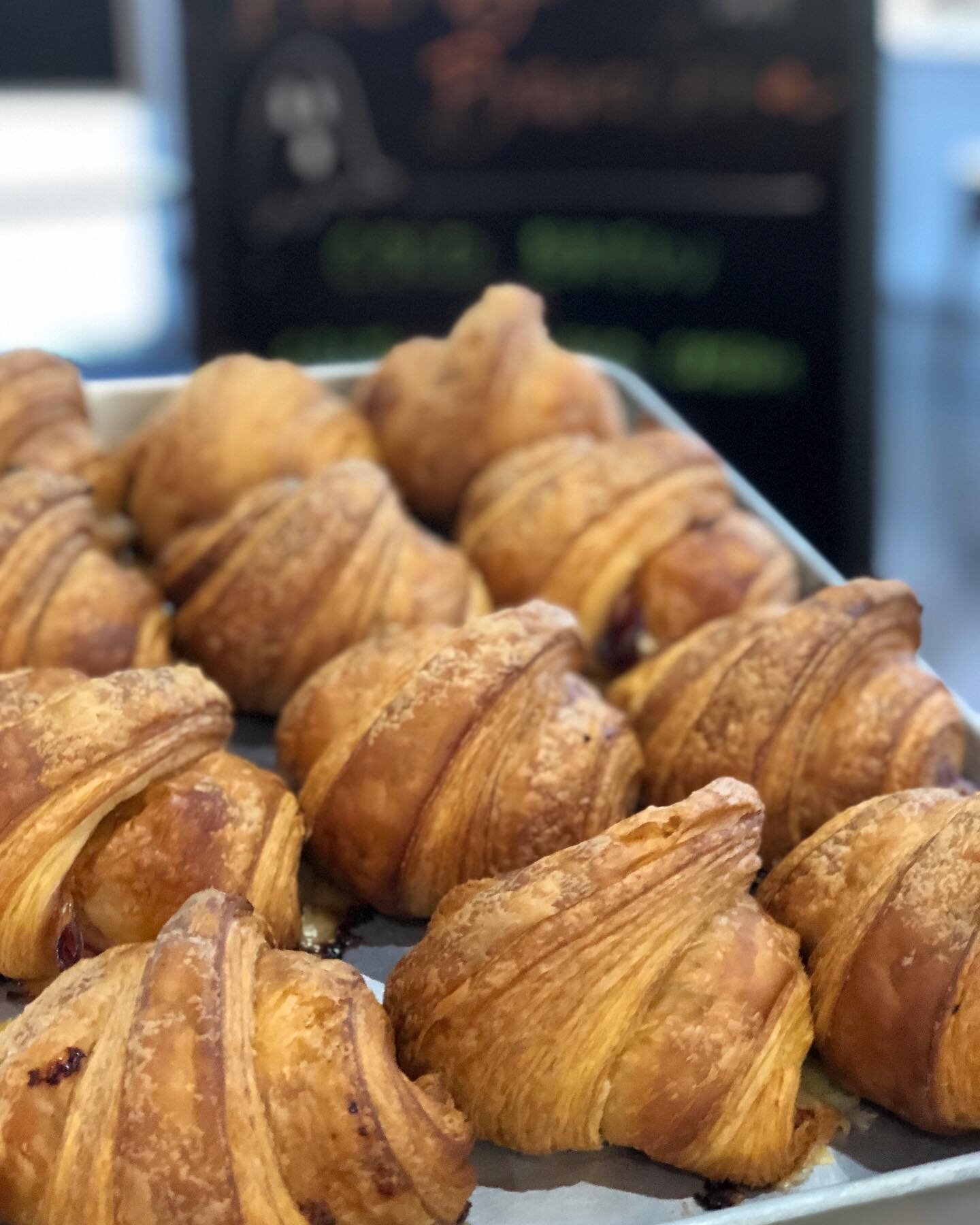 Every pastry we sell is made in house, with the exception of our croissants. Those come from @dozenbakerynashville because, well, we know the best when we see it. Ham &amp; Cheese/Chocolate are available at both locations every Friday, Saturday and S