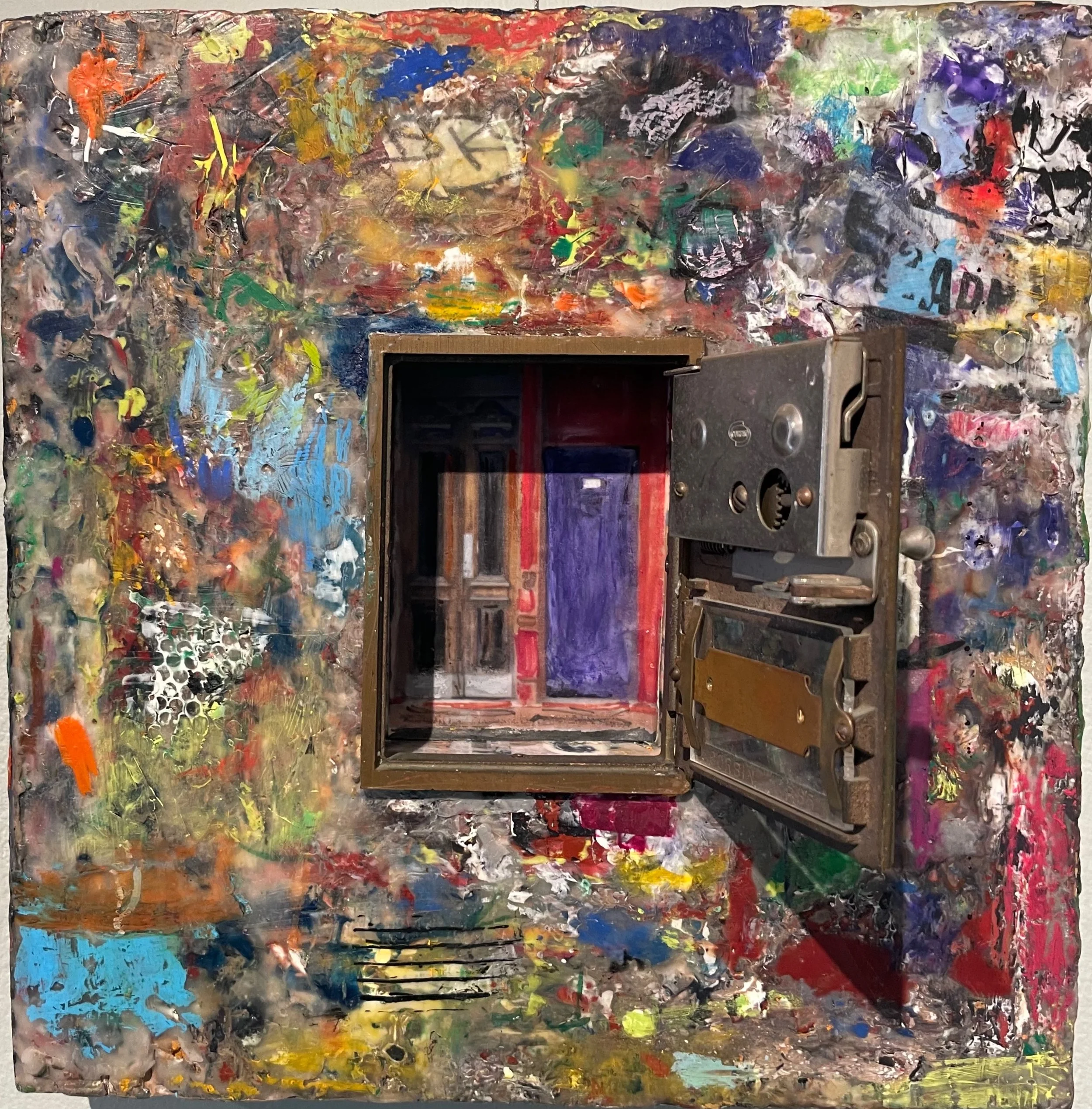 Door in Chinatown, NYC (open), 12" x 12" x 1.5"