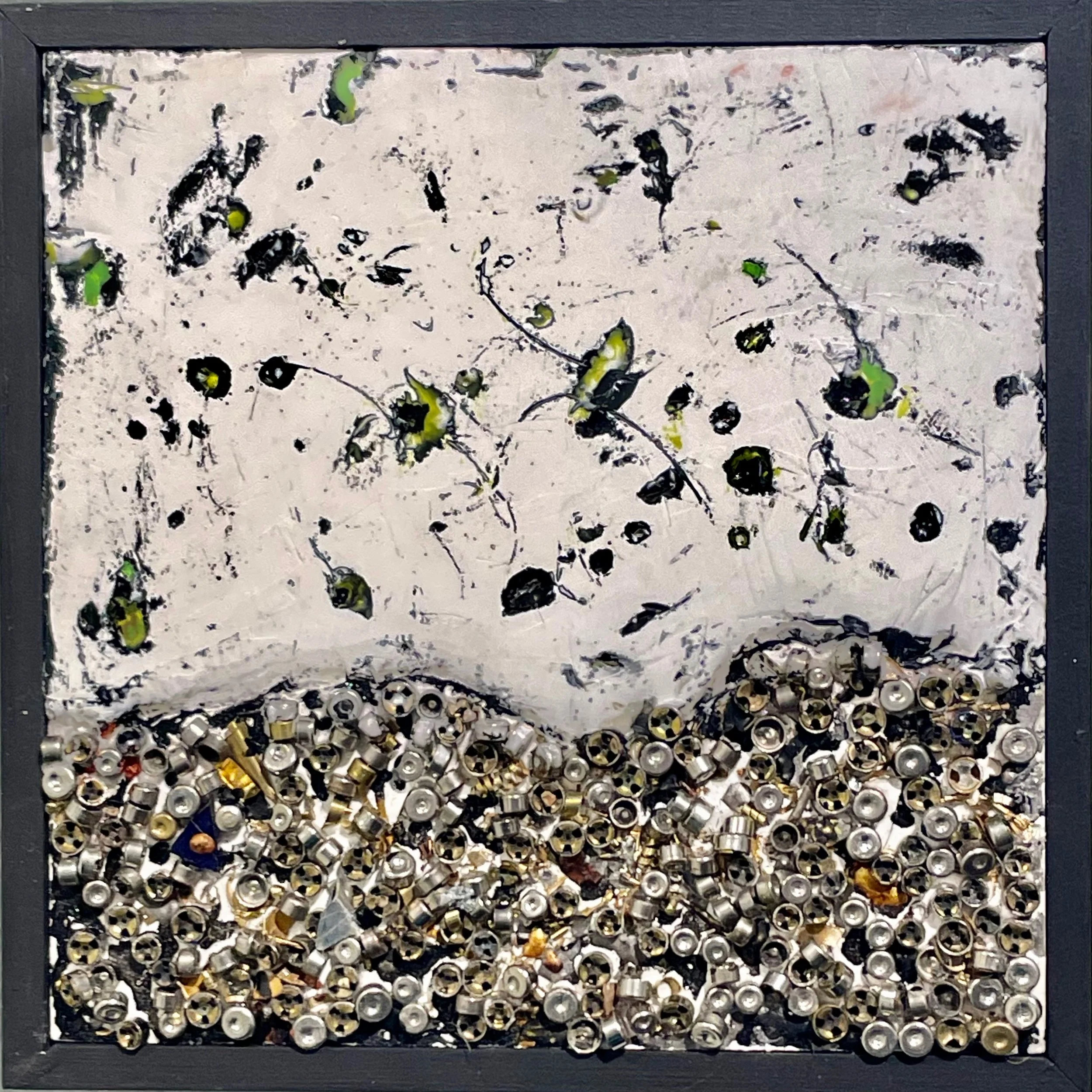 Fireflies on the Moon, 6.5" x 6.5" x 1.5"