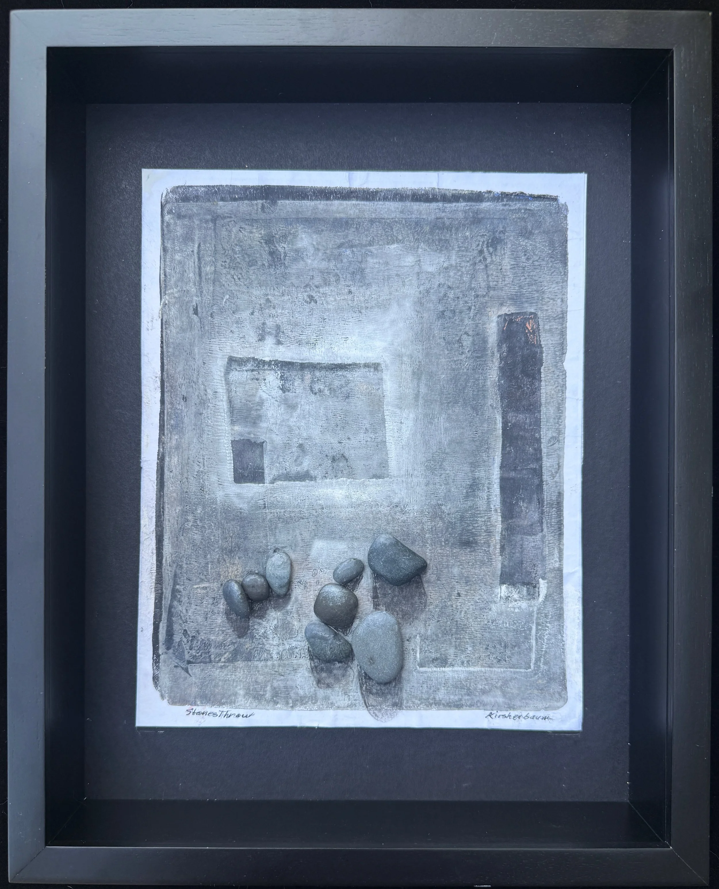 Stones' Throw, 15" x 12" x 3"