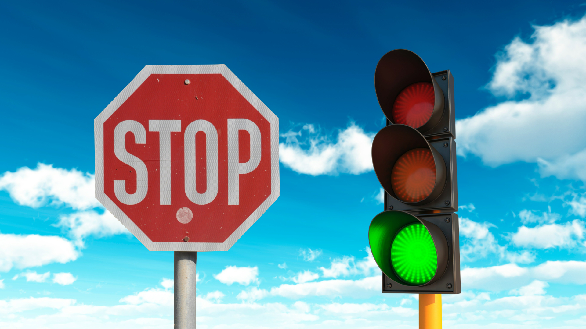 Stop Signs and Traffic Lights