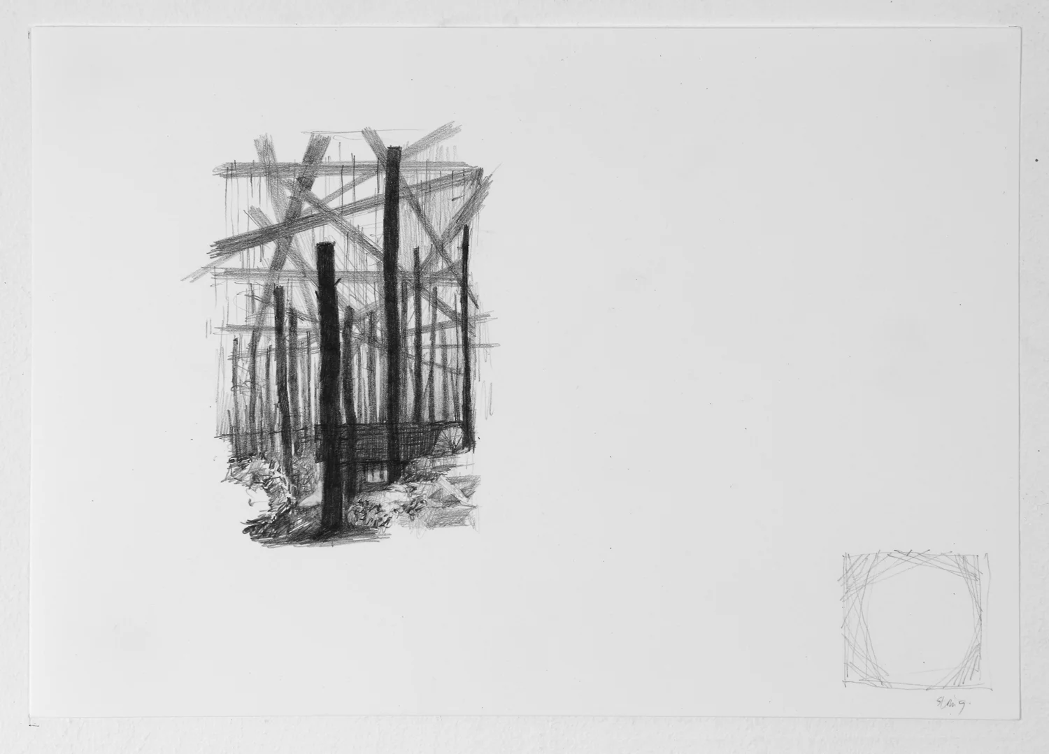  Room 28 Pencil on paper • 30cm x 21cm